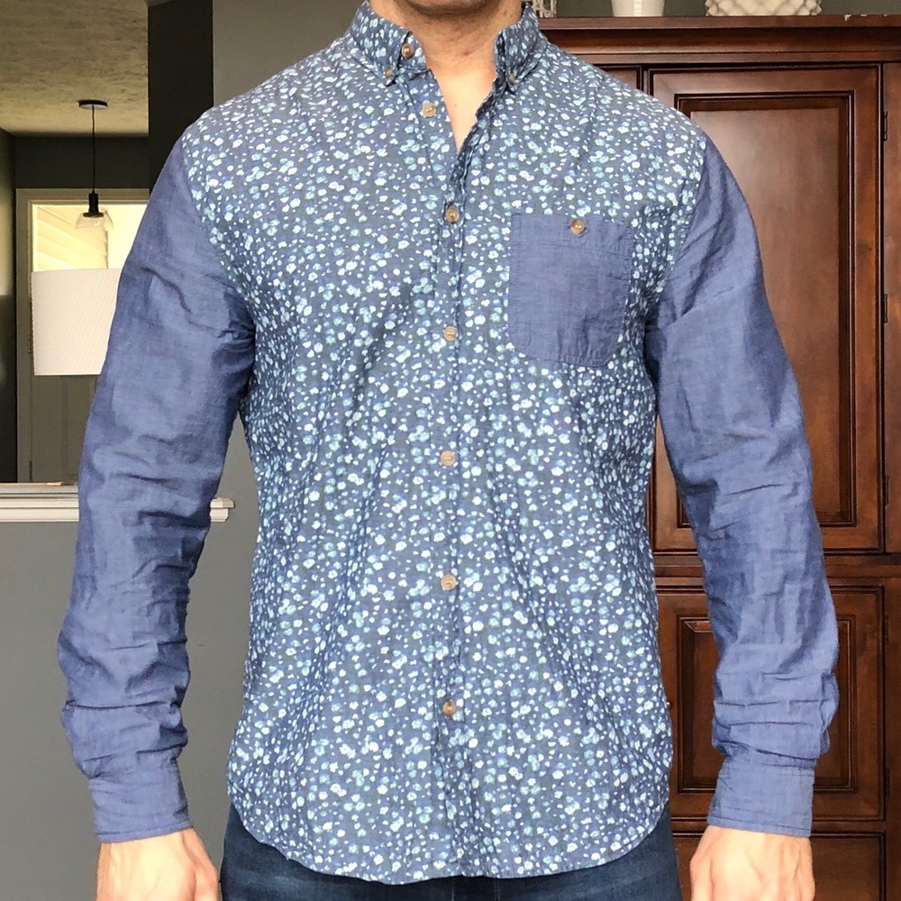 Men’s Floral Button Up